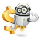 robot hoovering icon
