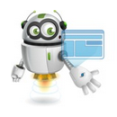 robot hoovering icon